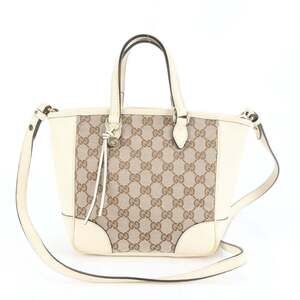 Gucci GG Canvas 449241 Leather Shoulder Bag/Hand Tote Bag for Women